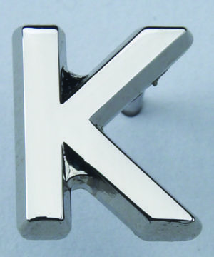 Silver "K" Award Pin