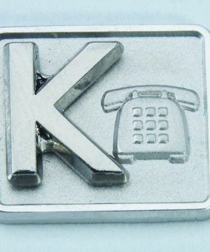 Silver Phone Award Back Plate 